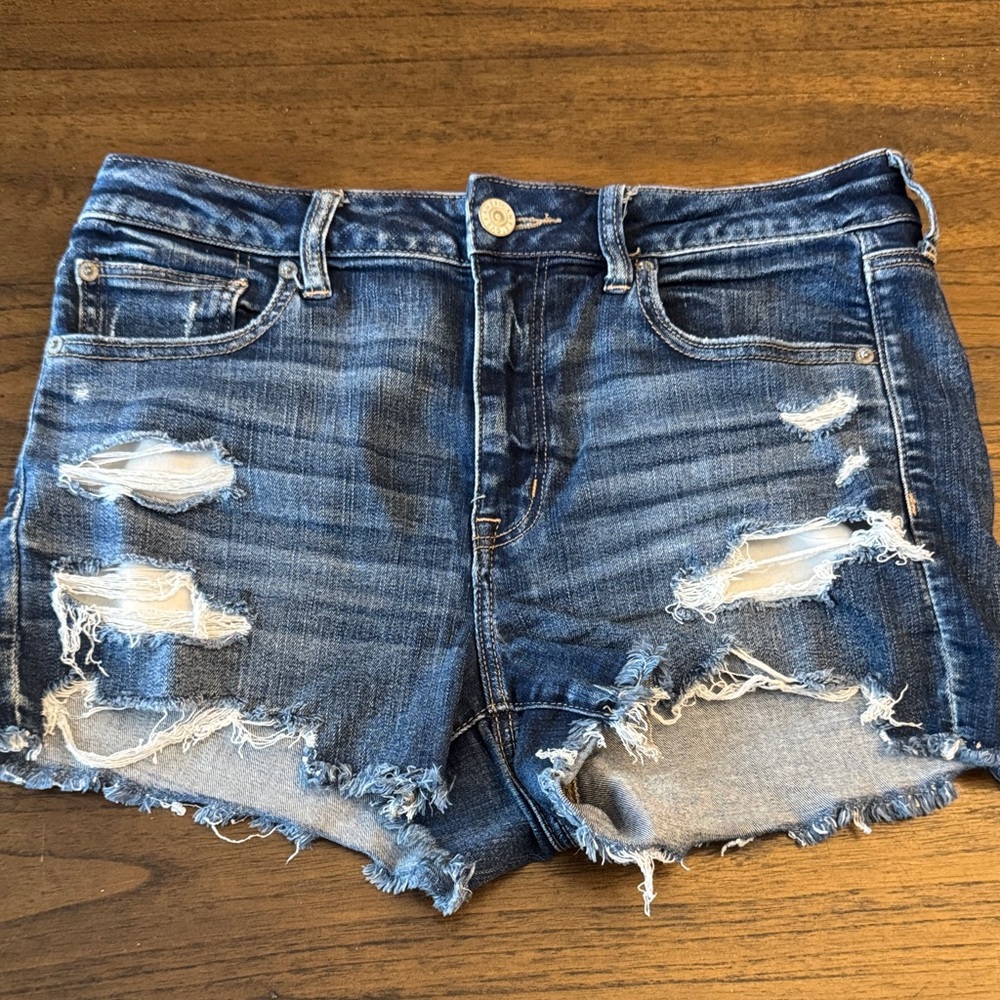 American Eagle Next Level Stretch Hi-Rise Shortie Shorts